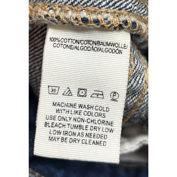 Free People Sweet Surrender Lace Inset High Rise Jean Denim Shorts 27 Dark Wash - Picture 8 of 12